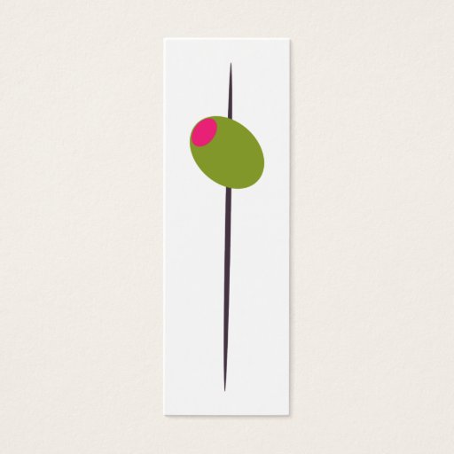 Customizable Olive for Martini Bridal Shower Business Cards
