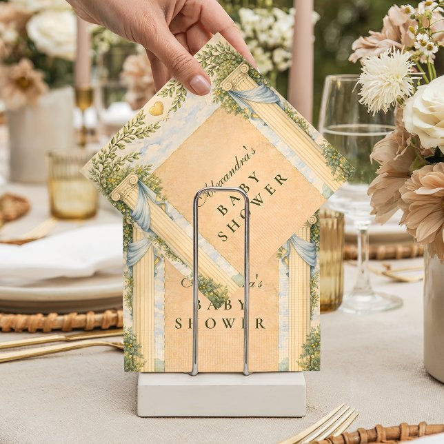Olive Garden Greek Baby Shower Napkins (Creator Uploaded)