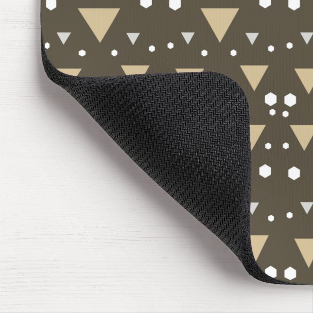 Olive Geometry Luxe Mouse Pad (Corner)