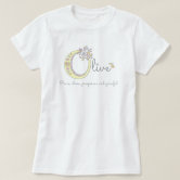 Elara girls name & meaning E monogram shirt