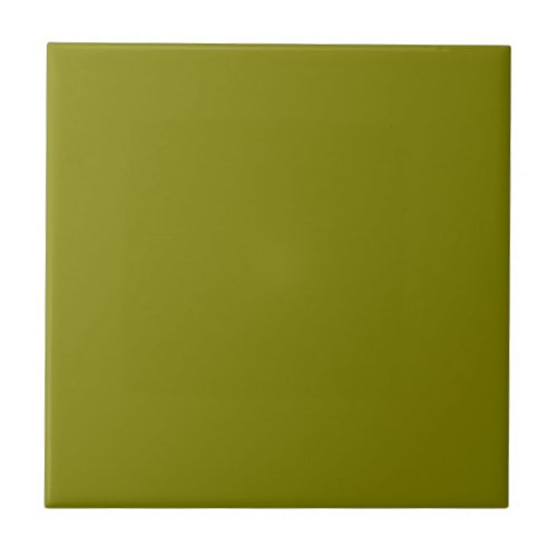 Olive Green 808000 Color With Option to Add Image Ceramic Tile