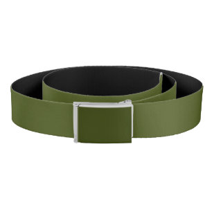 Olive Green Accent Color Ready to Customize Belt