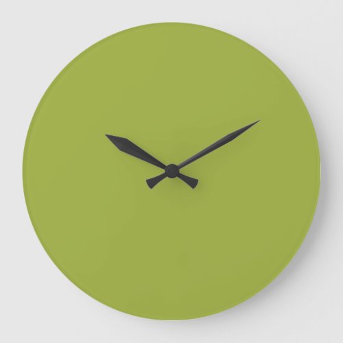 Olive Green Acrylic Wall Clock