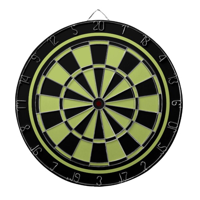 Olive Green and Black Regulation Dart Board (Front)