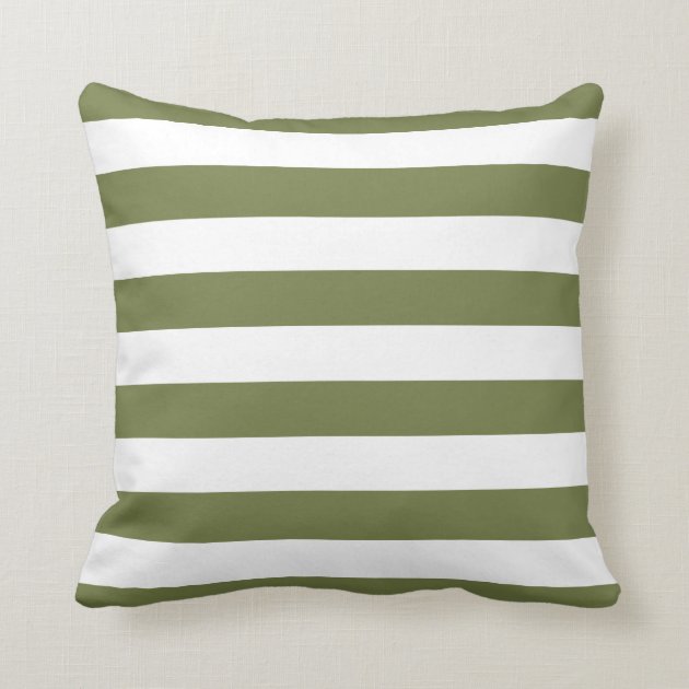 olive green throw pillow