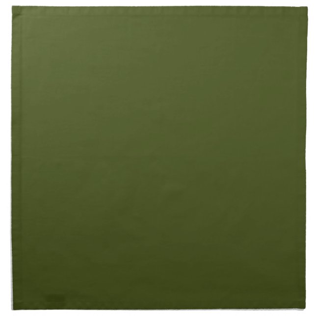 Olive Green Background Decor to Customize Napkin (Front)