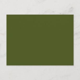 Olive Green Background Decor to Customize Postcard