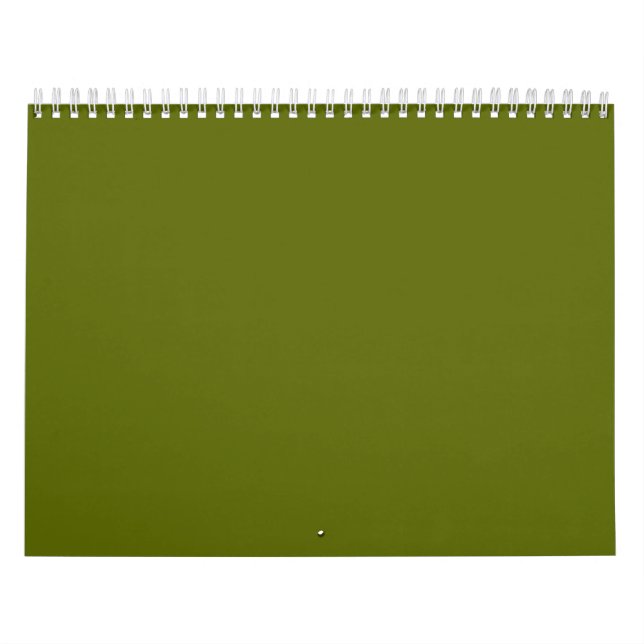 Olive Green Backgrounds on a Calendar (Cover)