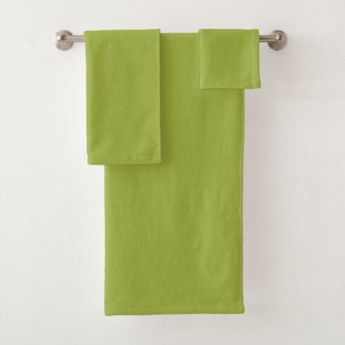 Olive Green Bath Towel Set