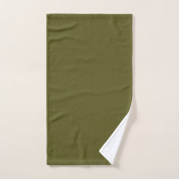 Olive+green Bath Towel Set | Zazzle
