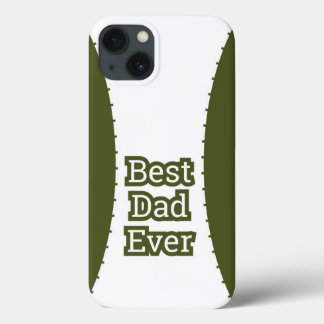 Olive Green Best Dad Ever iPhone Case
