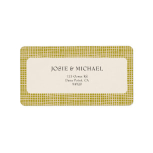 Olive Green Boho Label