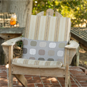 Olive Green Brown Mauve Taupe Round Square Art Lumbar Pillow