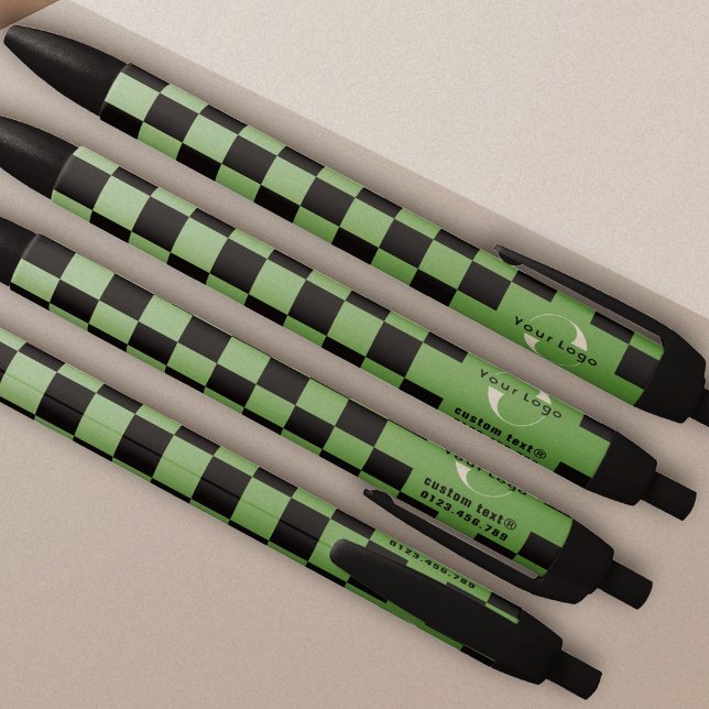 Olive green Business logo Company brand Checkers Pen (Creator Uploaded)