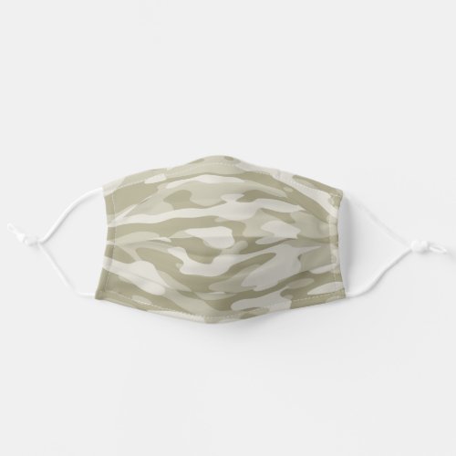 Olive Green Camo Adult Cloth Face Mask