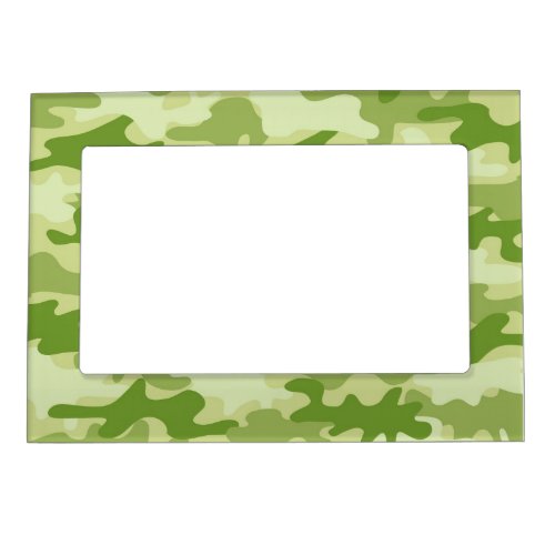 Olive Green Camo Camouflage Photo Magnetic Photo Frame