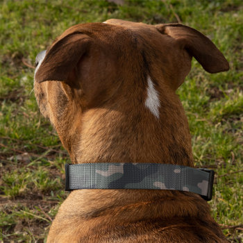 Olive Green Camo Pattern Dog Pet Collar by Plush_Paper at Zazzle