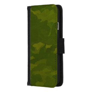 Olive Green Camouflage Pattern iPhone 8/7 Wallet Case