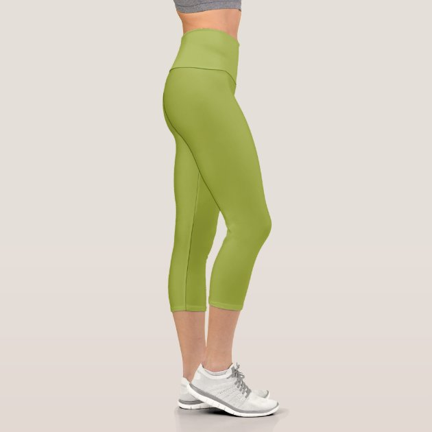 olive capri leggings