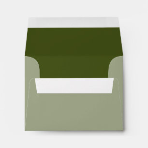 Olive Green Color Design Customize This Envelope