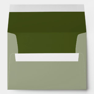 Olive Green Color Design Customize This Envelope