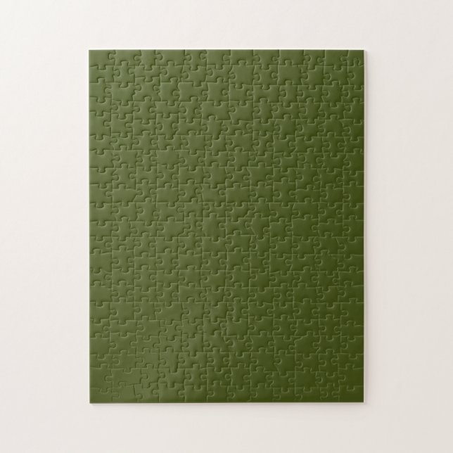 Olive Green Color Design Customize This Jigsaw Puzzle (Vertical)
