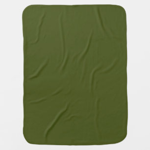 Olive Green Color Design Customize This Swaddle Blanket