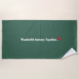 Olive Green Custom Gift Personalized Regulation Beach Towel