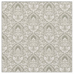 Olive Green Damask Fabric