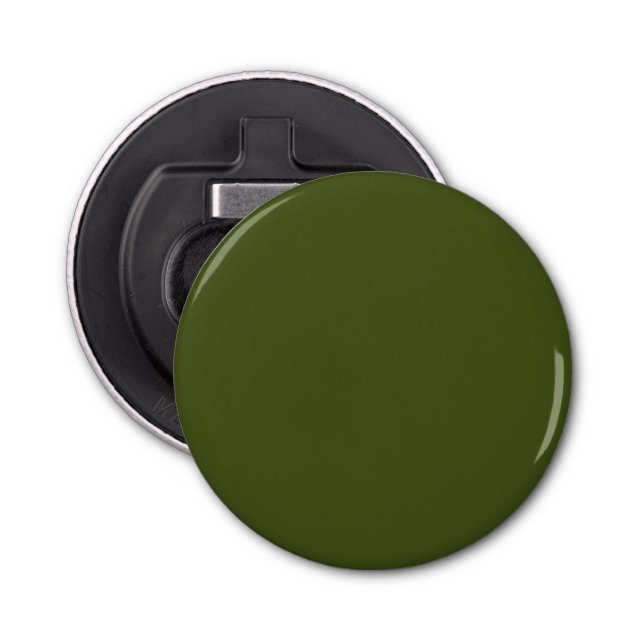 Olive Green Decor Easily Customize This Bottle Opener (Front)