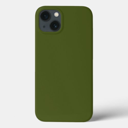 Olive Green Decor Easily Customize This iPhone 13 Case