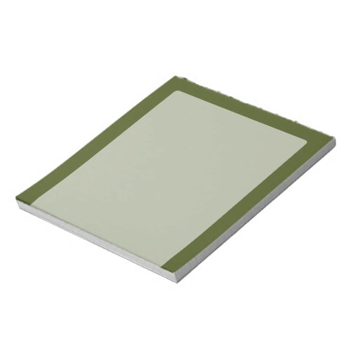 Olive Green Decor Easily Customize This Notepad