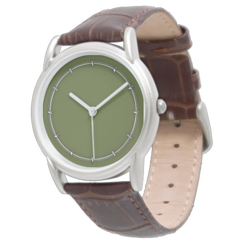 Olive Green Decor Easily Customize This Watch