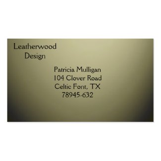 Olive Green Design Business Card