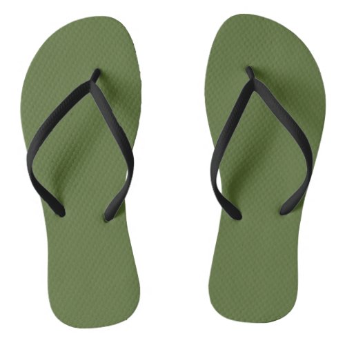 olive green flip flops