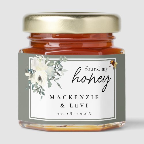 Olive Green Found My Honey Elegant Wedding