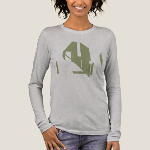 Olive Green Geometric Shapes Abstract Art Design  Tri-Blend Shirt