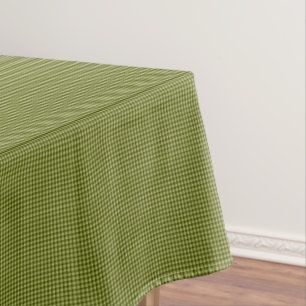 Olive Green Gingham-52x70 COTTON TABLECLOTH
