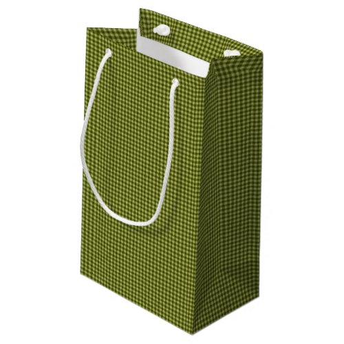 Olive Green Gingham_GIFT BAG s