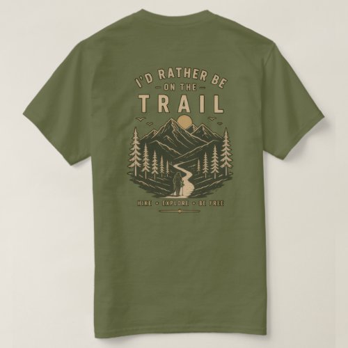 Olive Green Hiking T-Shirt – Trails Call