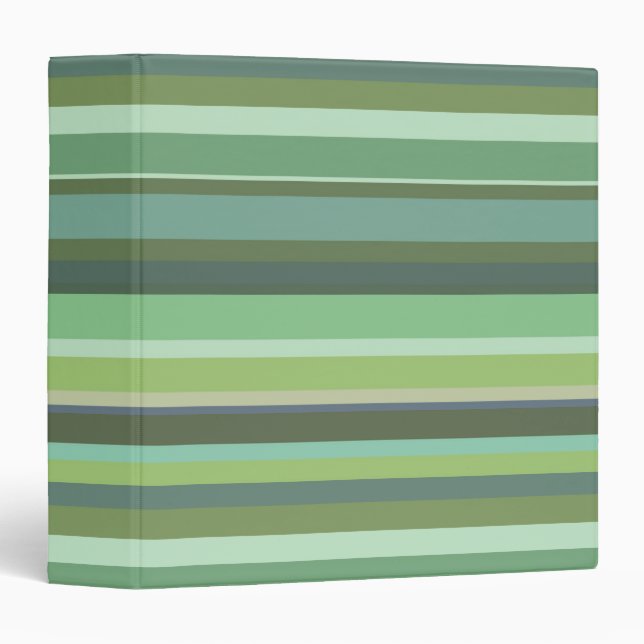 Olive green horizontal stripes binder (Front/Spine)