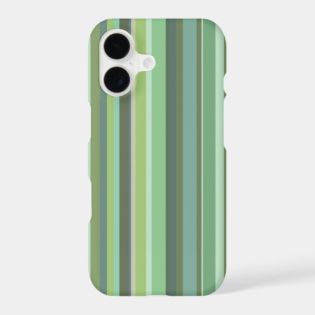 Olive green horizontal stripes Case-Mate iPhone case (Back)
