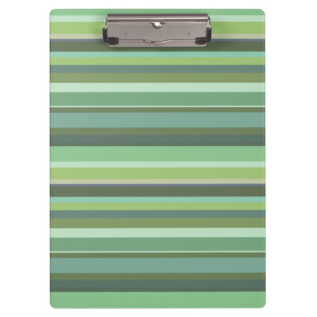 Olive green horizontal stripes clipboard (Front)