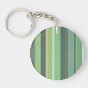 Olive green horizontal stripes keychain