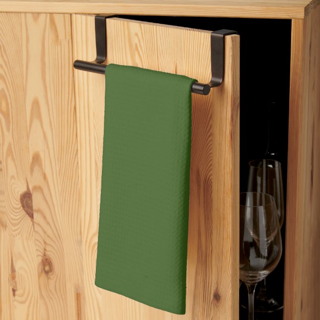 Olive Green  Kitchen Towel (Thirds Fold)