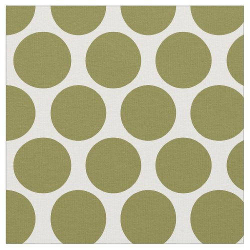 Olive Green Mod Dots Fabric