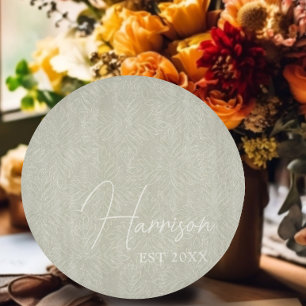 Olive Green Modern Minimalist Custom Cutting Board