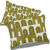 Olive Green & Mustard Yellow Mid-Century Modern De
