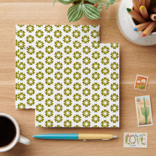 Olive Green Pattern Envelope