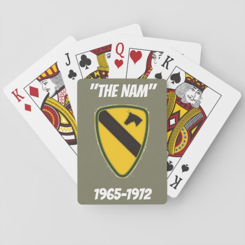 Olive green Playing cards THE NAM AIR CAV